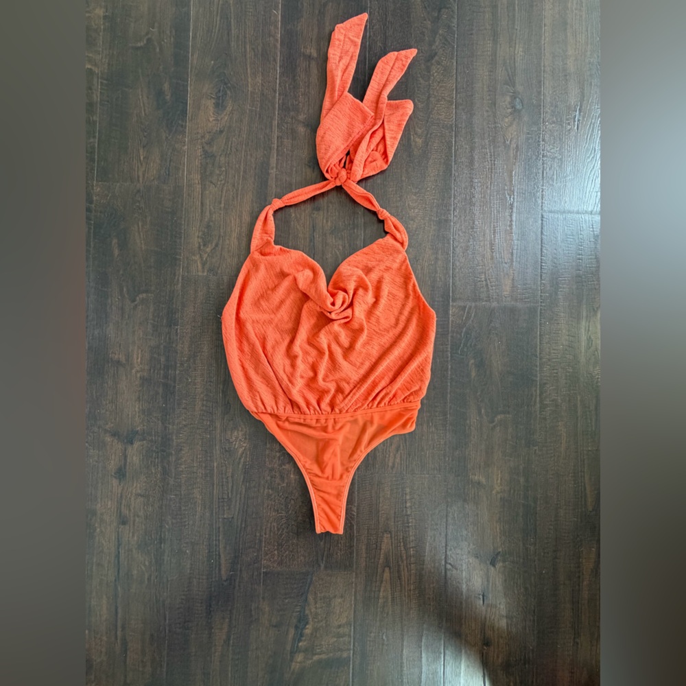 Sexy Orange Bodysuit